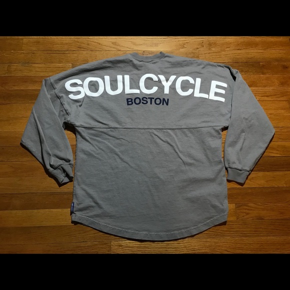 spirit jersey Tops - Soulcycle spirit jersey Boston gray medium